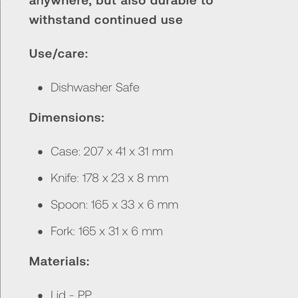 NWT! Hip Cutlery Set - Picture 3 of 3